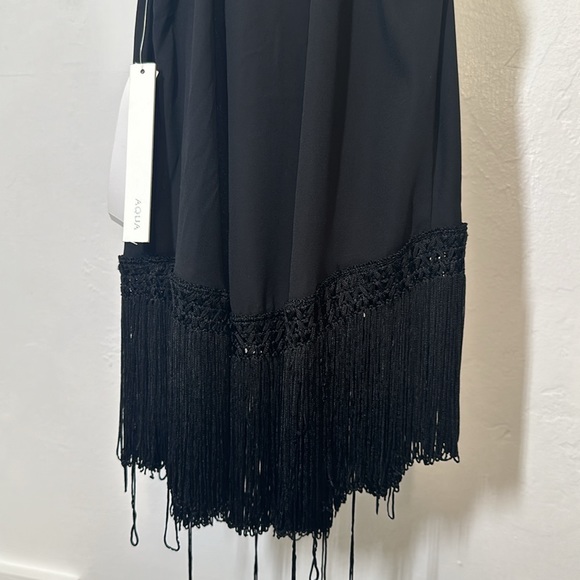 Aqua Women’s Black Sleeveless Top Strings Black NEW W TAGS size XS - Picture 10 of 12